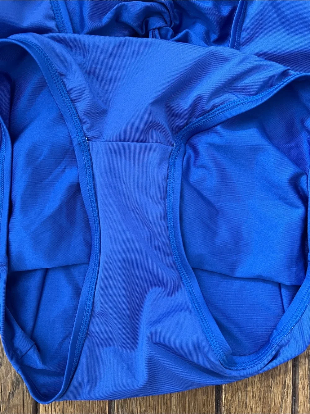 DKNY Royal Blue One-Piece Swimsuit Front Knot Size 8 NWOT - Picture 6 of 6